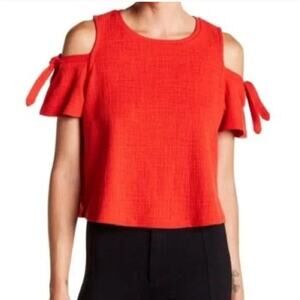 Madewell Skylark Cold-Shoulder Top Size Small